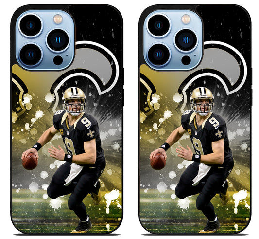 Drew Brees New Orleans Saints Cover iPhone 15 Pro | iPhone 15 Pro Max Case