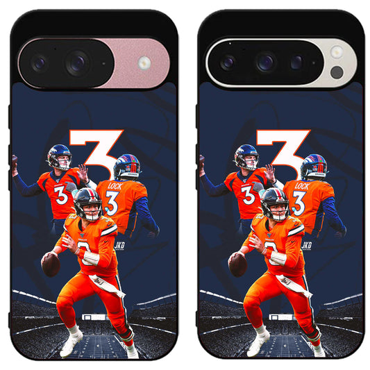 Drew Lock Denver Broncos Collage Google Pixel 9 | 9 Pro | 9 Pro XL Case