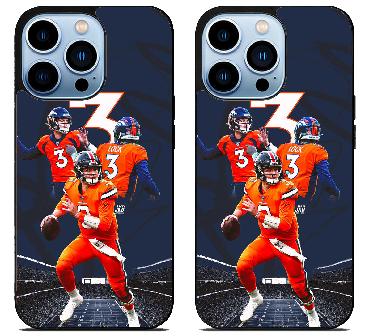 Drew Lock Denver Broncos Collage iPhone 15 Pro | iPhone 15 Pro Max Case