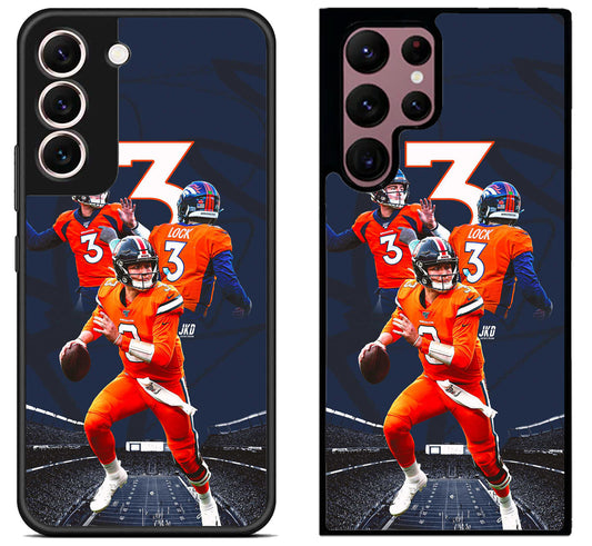 Drew Lock Denver Broncos Collage Samsung Galaxy S22 | S22+ | S22 Ultra Case