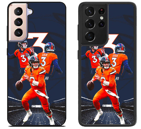 Drew Lock Denver Broncos Collage Samsung Galaxy S21 | S21 FE | S21+ | S21 Ultra Case