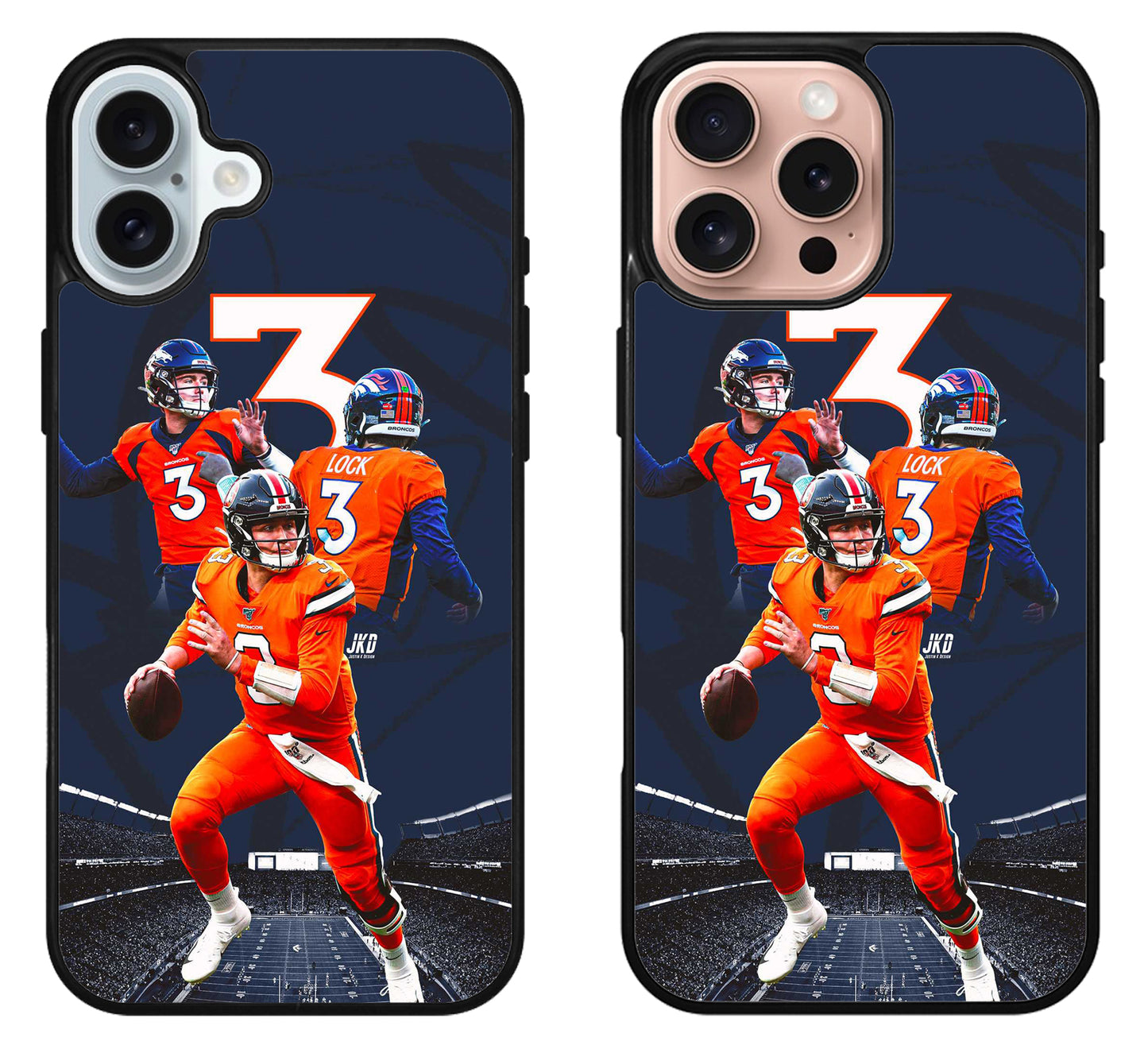 Drew Lock Denver Broncos Collage iPhone 16 | 16 Plus | 16 Pro | 16 Pro Max Case