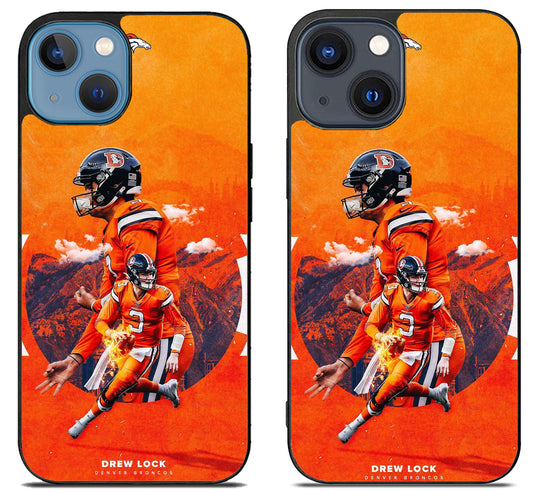 Drew Lock Denver Broncos Wallpaper iPhone 15 | iPhone 15 Plus Case