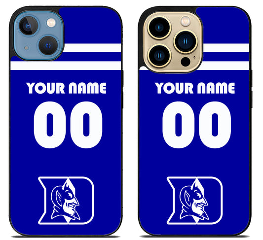 Custom Personalized Duke Blue Devils iPhone 14 | 14 Plus | 14 Pro | 14 Pro Max Case