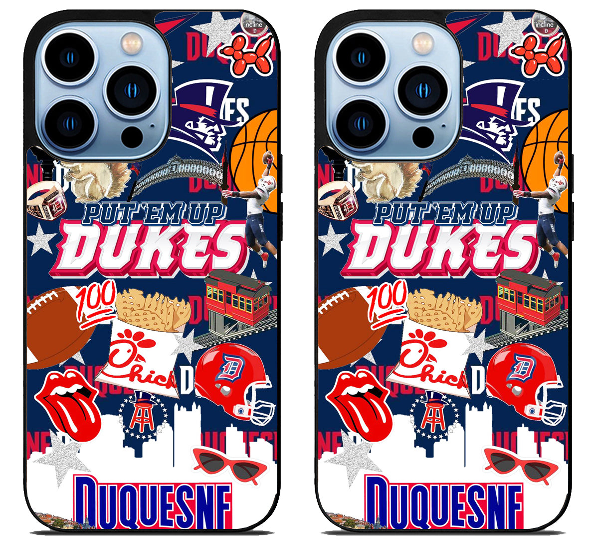 Duquesne Dukes Collage iPhone 15 Pro | iPhone 15 Pro Max Case