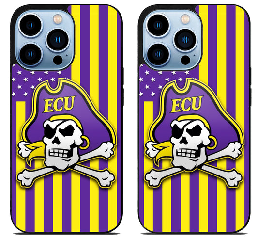 East Carolina Pirates Flag iPhone 15 Pro | iPhone 15 Pro Max Case