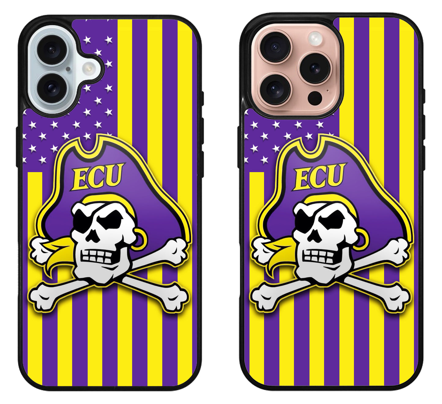 East Carolina Pirates Flag iPhone 16 | 16 Plus | 16 Pro | 16 Pro Max Case