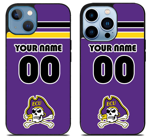 Custom Personalized East Carolina Pirates iPhone 13 | 13 Mini | 13 Pro | 13 Pro Max Case