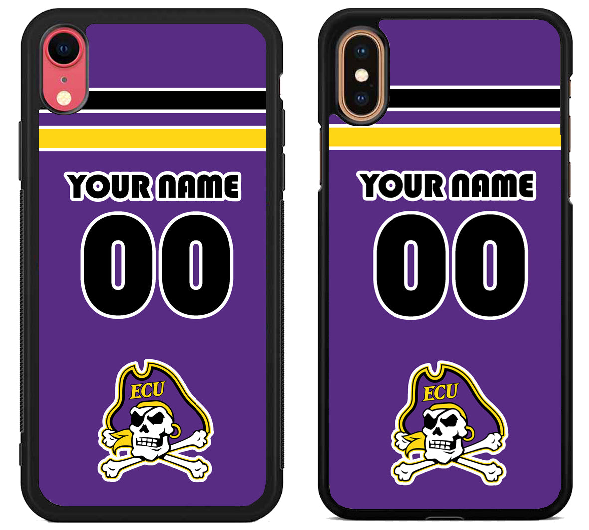 Custom Personalized East Carolina Pirates iPhone X | Xs | Xr | Xs Max Case