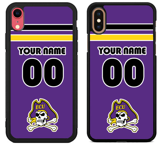 Custom Personalized East Carolina Pirates iPhone X | Xs | Xr | Xs Max Case