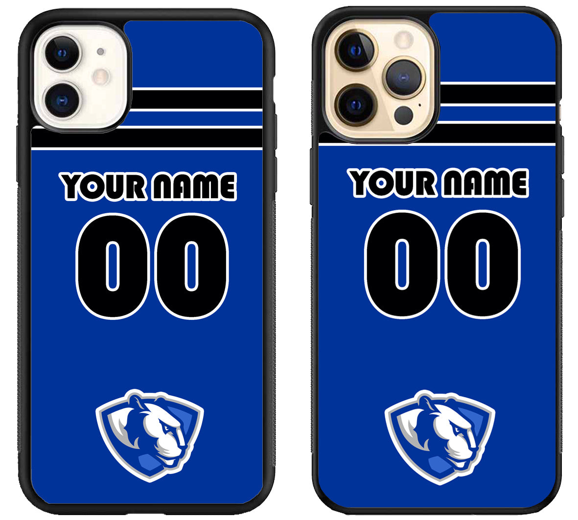 Custom Personalized Eastern Illinois Panthers iPhone 12 | 12 Mini | 12 Pro | 12 Pro Max Case