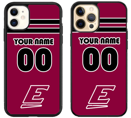 Custom Personalized Eastern Kentucky Colonels iPhone 12 | 12 Mini | 12 Pro | 12 Pro Max Case