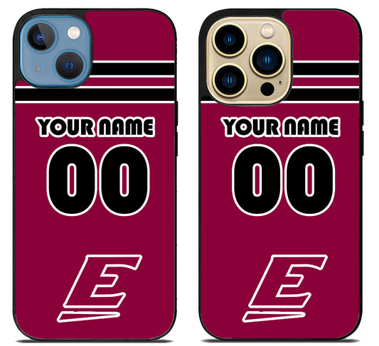 Custom Personalized Eastern Kentucky Colonels iPhone 14 | 14 Plus | 14 Pro | 14 Pro Max Case