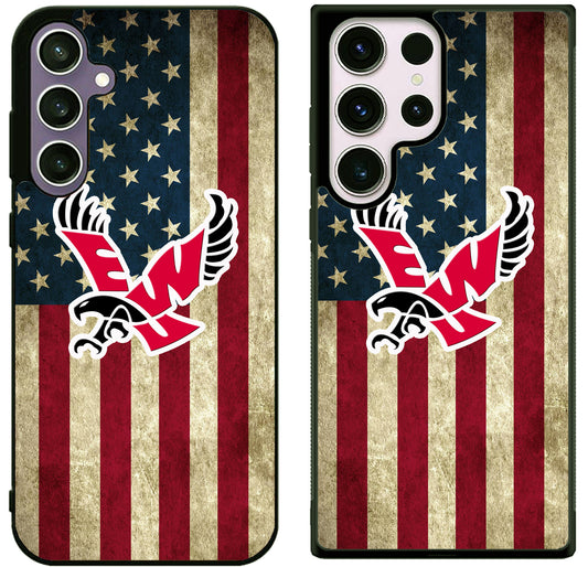 Eastern Washington Eagles Flag Samsung Galaxy S25 | S25 Edge | S25 FE | S25 Plus | S25 Ultra Case