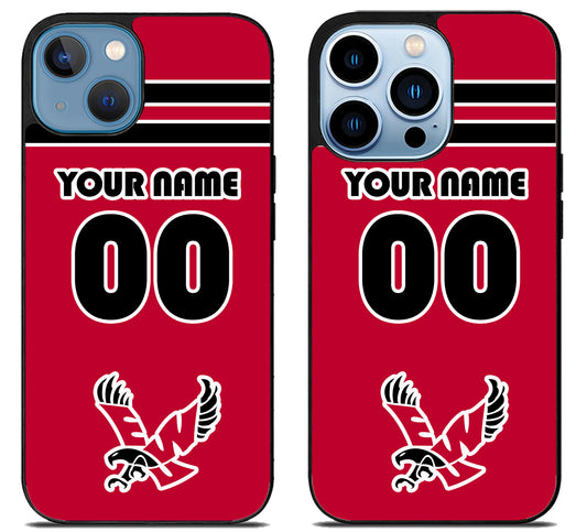 Custom Personalized Eastern Washington Eagles iPhone 13 | 13 Mini | 13 Pro | 13 Pro Max Case