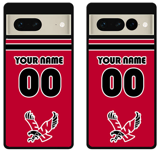 Custom Personalized Eastern Washington Eagles Google Pixel 7 | 7 Pro Case
