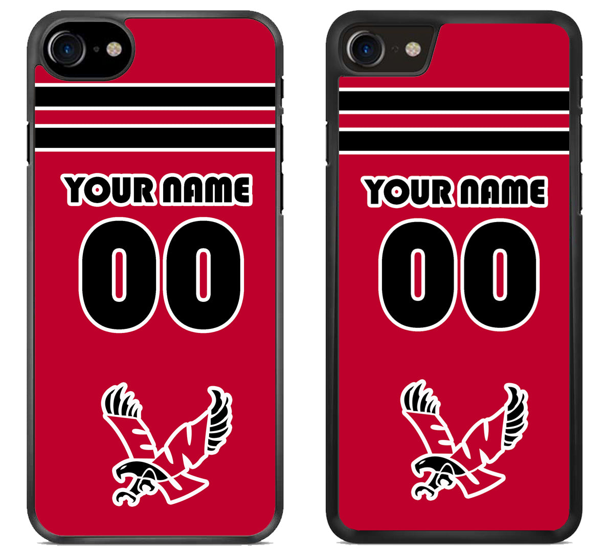 Custom Personalized Eastern Washington Eagles iPhone SE 2020 | iPhone SE 2022 Case