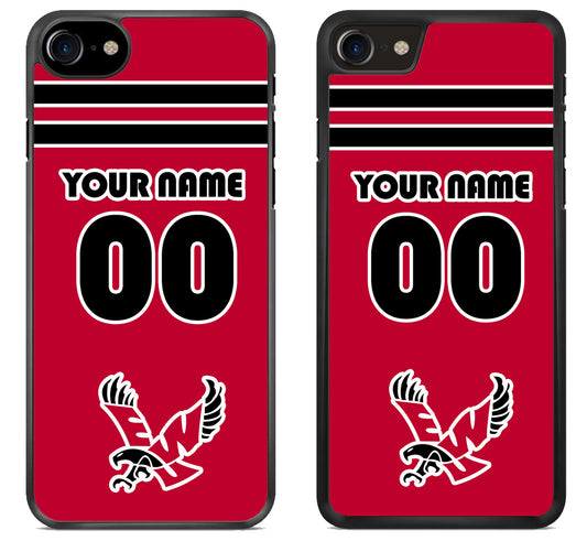 Custom Personalized Eastern Washington Eagles iPhone SE 2020 | iPhone SE 2022 Case