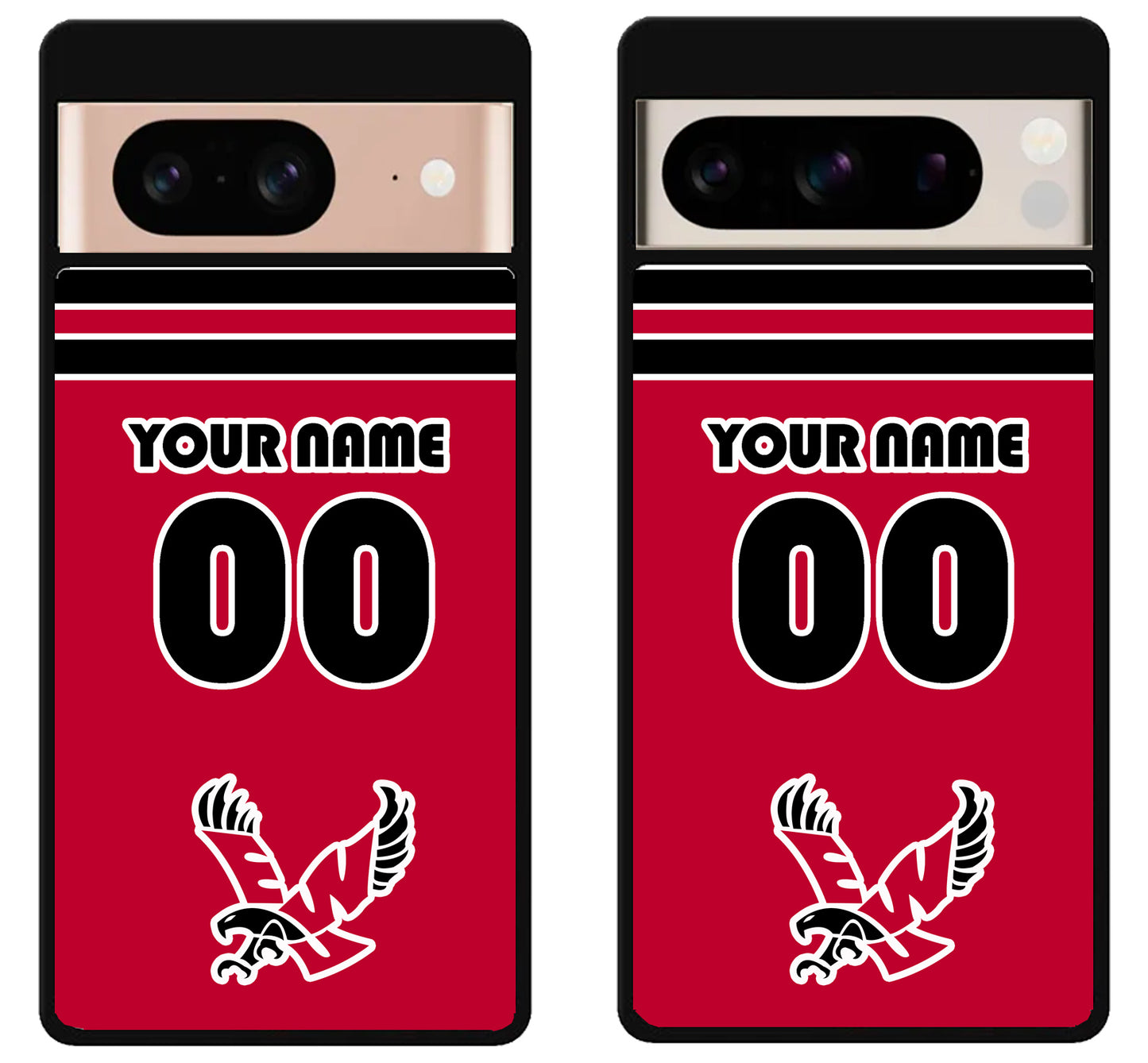 Custom Personalized Eastern Washington Eagles Google Pixel 8 | 8 Pro Case