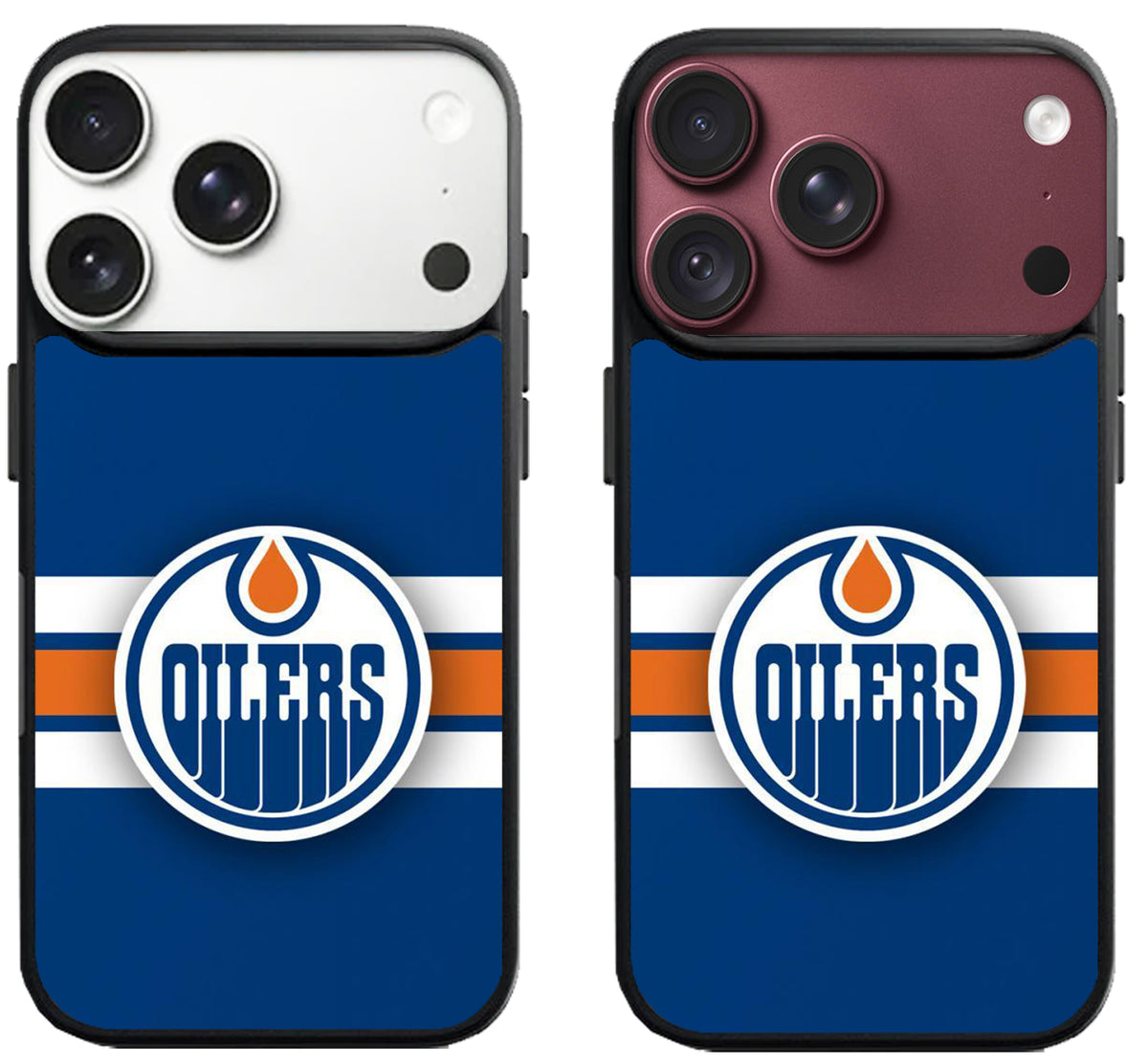 Edmonton Oilers Logo Sripe iPhone 18 Pro | 18 Pro Max Case