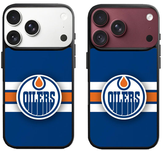 Edmonton Oilers Logo Sripe iPhone 18 Pro | 18 Pro Max Case