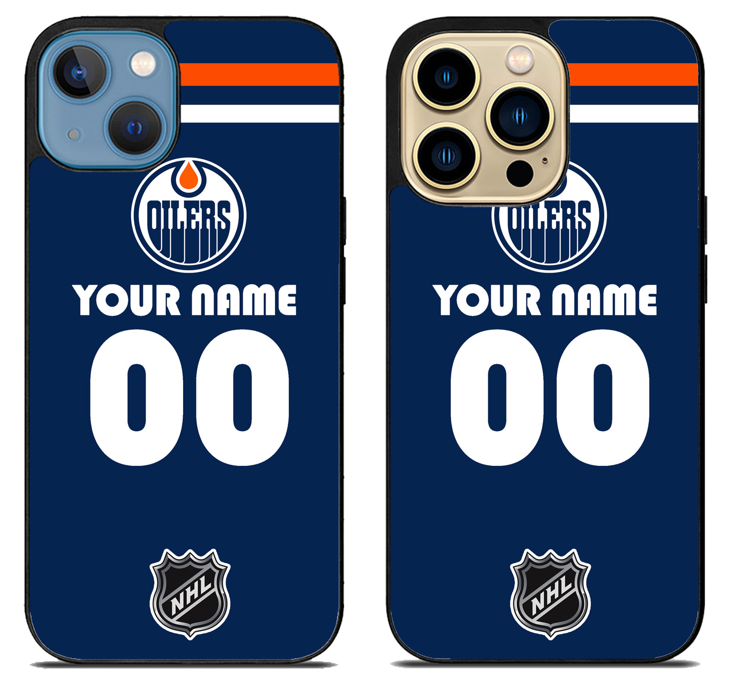 Custom Personalized Edmonton Oilers NHL iPhone 14 | 14 Plus | 14 Pro | 14 Pro Max Case