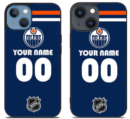 Custom Personalized Edmonton Oilers NHL iPhone 15 | iPhone 15 Plus Case