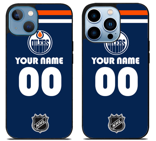 Custom Personalized Edmonton Oilers NHL iPhone 13 | 13 Mini | 13 Pro | 13 Pro Max Case