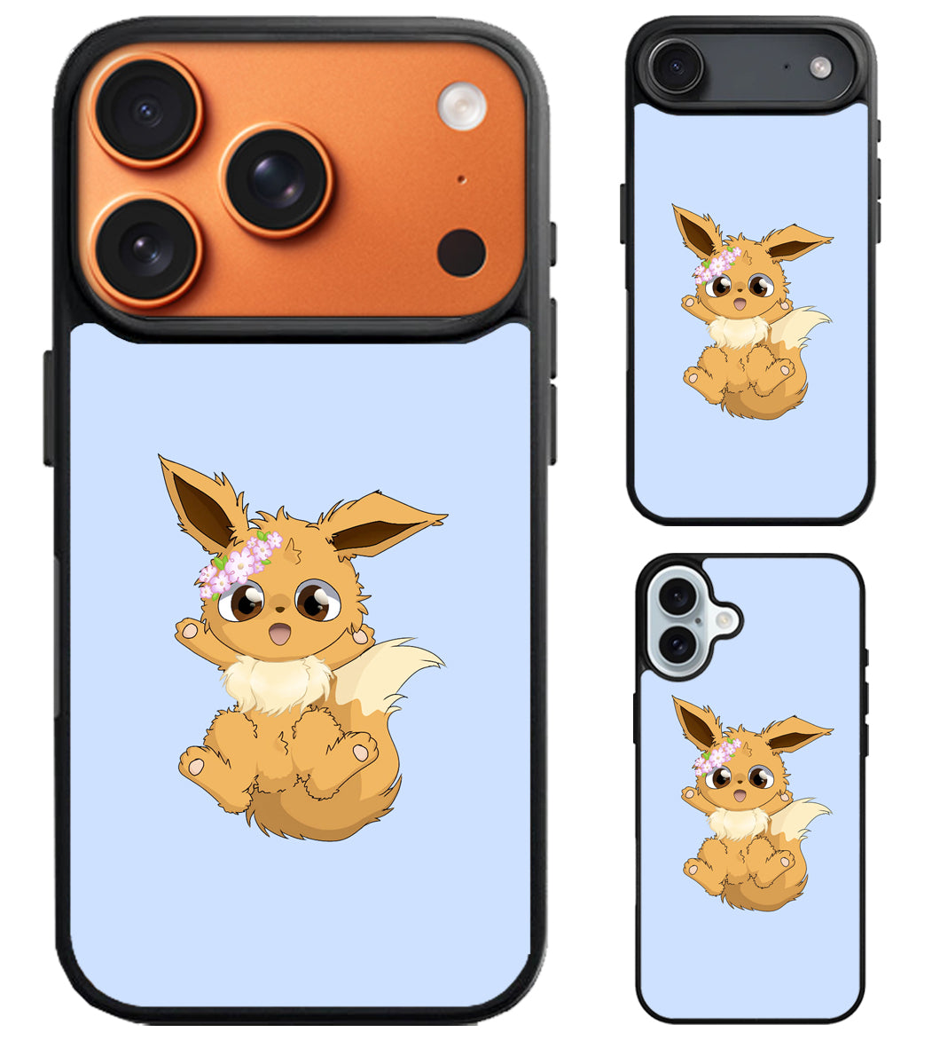Eevee Cute pokemon iPhone Air | iPhone 17 | 17 Pro | 17 Pro Max Case