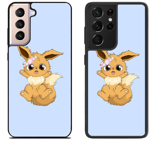 Eevee Cute pokemon Samsung Galaxy S21 | S21 FE | S21+ | S21 Ultra Case