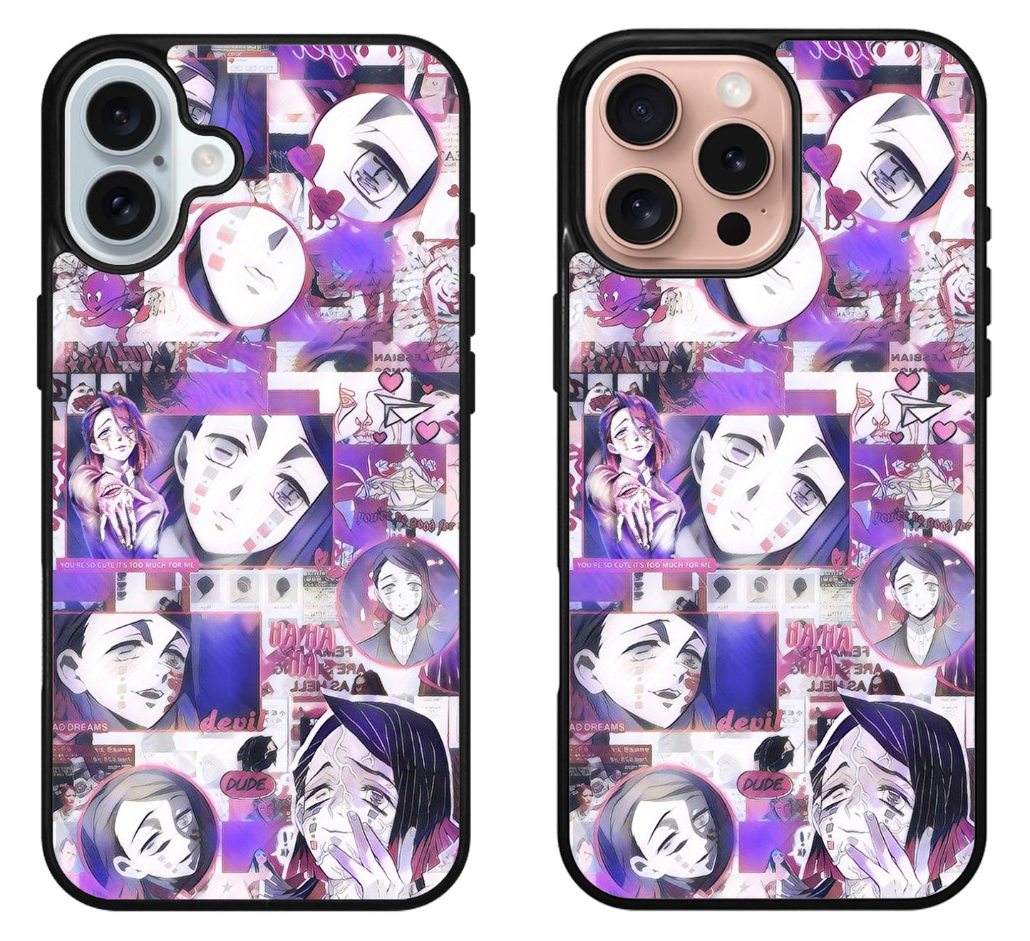Enmu Collage Demon Slayer iPhone 16 | 16 Plus | 16 Pro | 16 Pro Max Case