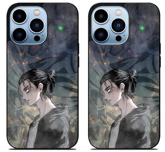 Eren yeager Attack on Titan Cool iPhone 15 Pro | iPhone 15 Pro Max Case