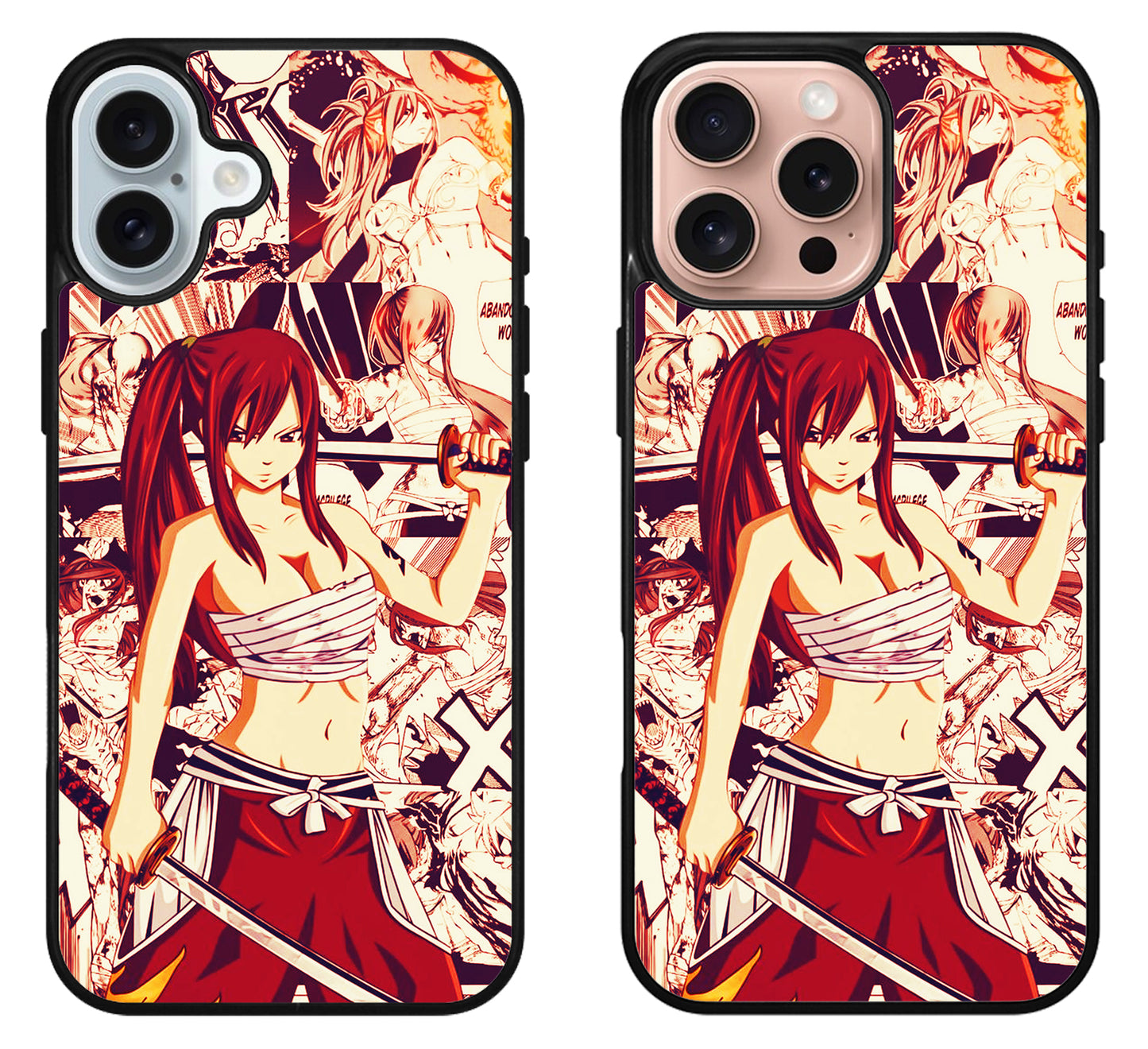 Erza Scarlet Fairy Tail Collage iPhone 16 | 16 Plus | 16 Pro | 16 Pro Max Case