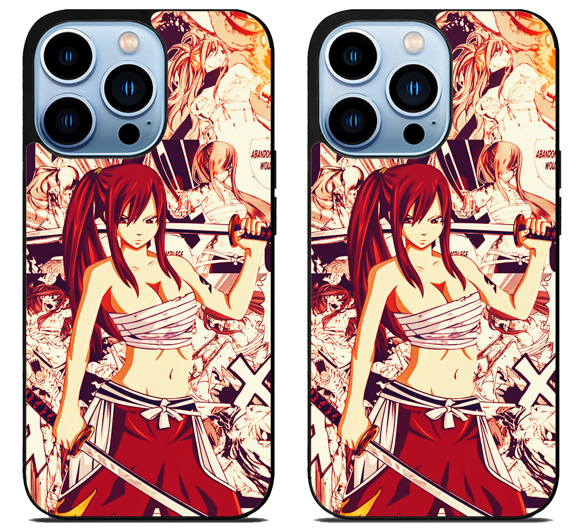 Erza Scarlet Fairy Tail Collage iPhone 15 Pro | iPhone 15 Pro Max Case