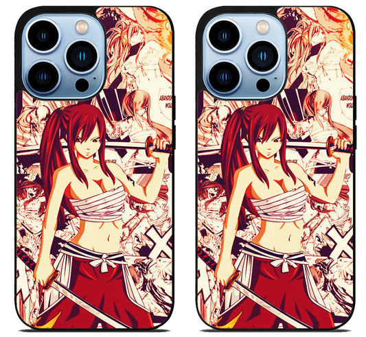 Erza Scarlet Fairy Tail Collage iPhone 15 Pro | iPhone 15 Pro Max Case