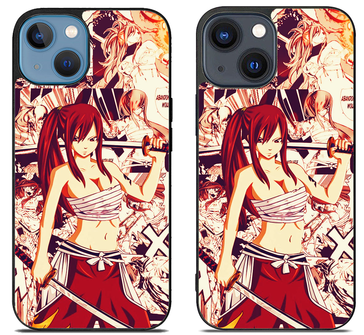 Erza Scarlet Fairy Tail Collage iPhone 15 | iPhone 15 Plus Case