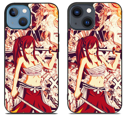 Erza Scarlet Fairy Tail Collage iPhone 15 | iPhone 15 Plus Case