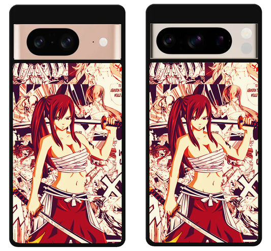 Erza Scarlet Fairy Tail Collage Google Pixel 8 | 8 Pro Case