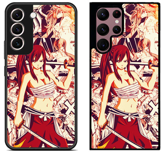 Erza Scarlet Fairy Tail Collage Samsung Galaxy S22 | S22+ | S22 Ultra Case