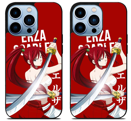 Erza Scarlet Fairy Tail Cute iPhone 15 Pro | iPhone 15 Pro Max Case
