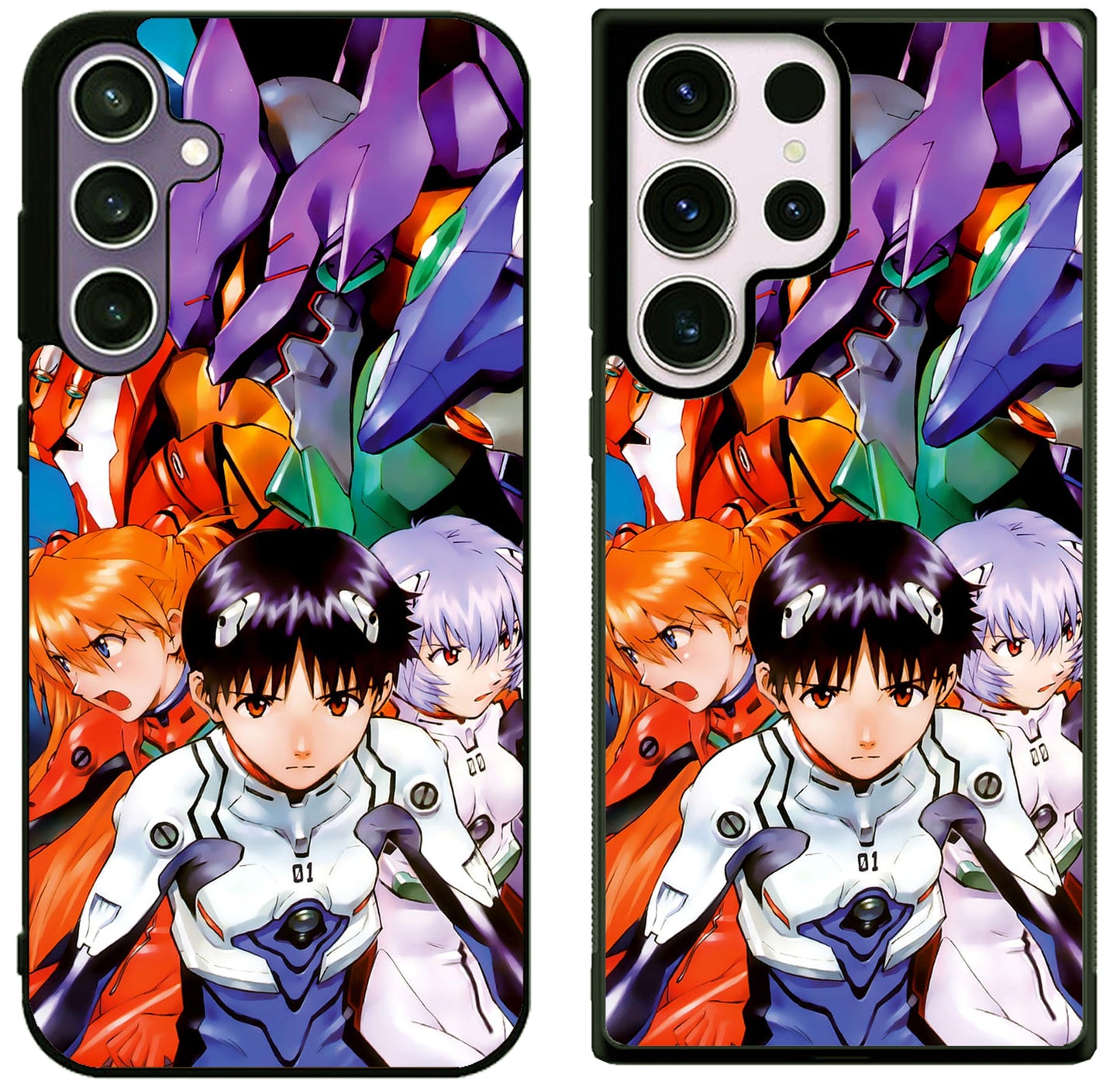 Evangelion Anime Wallpaper Samsung Galaxy S25 | S25 Edge | S25 FE | S25 Plus | S25 Ultra Case