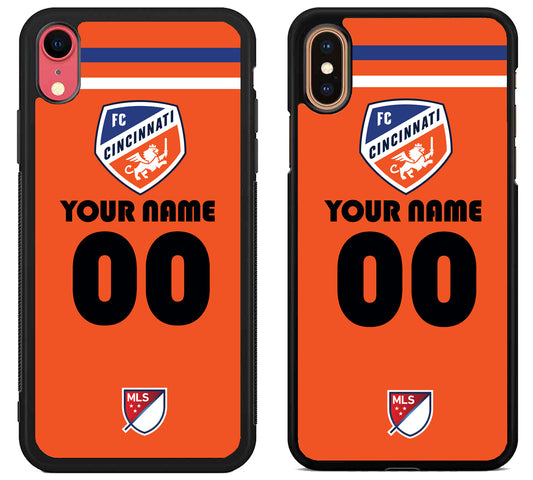 Custom Personalized FC Cincinnati MLS iPhone X | Xs | Xr | Xs Max Case