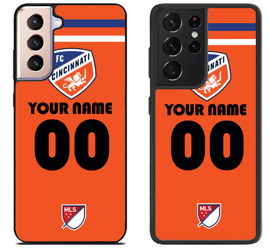 Custom Personalized FC Cincinnati MLS Samsung Galaxy S21 | S21 FE | S21+ | S21 Ultra Case