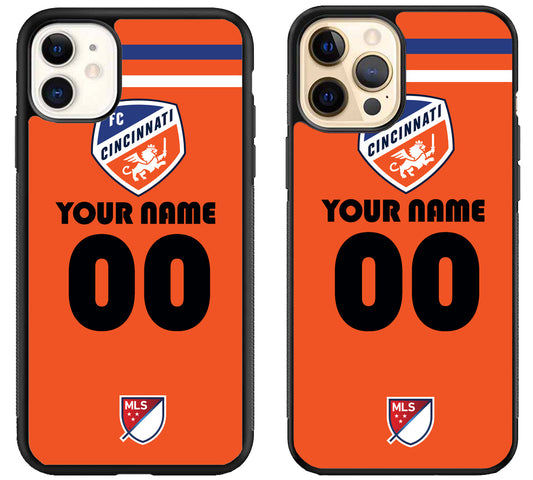 Custom Personalized FC Cincinnati MLS iPhone 12 | 12 Mini | 12 Pro | 12 Pro Max Case