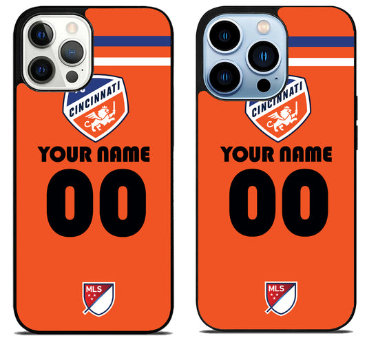 Custom Personalized FC Cincinnati MLS iPhone 15 Pro | iPhone 15 Pro Max Case