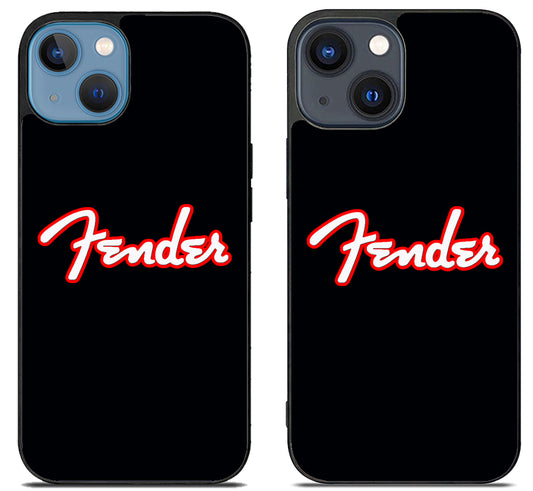 Fender Logo Black iPhone 15 | iPhone 15 Plus Case