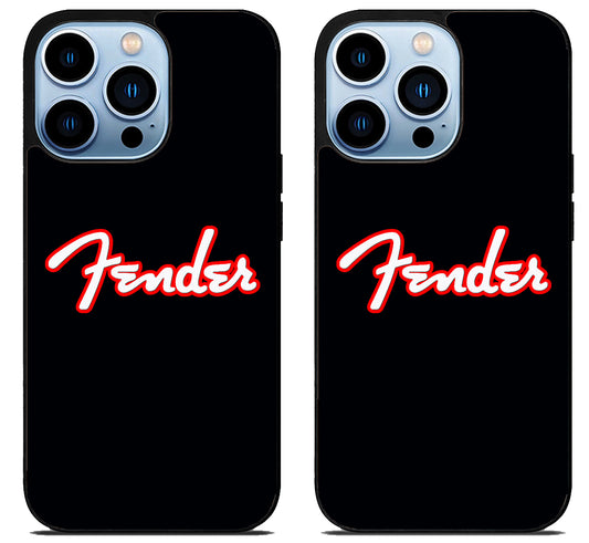 Fender Logo Black iPhone 15 Pro | iPhone 15 Pro Max Case