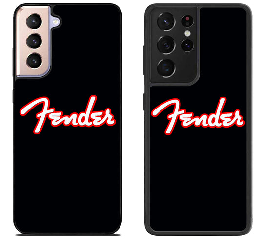 Fender Logo Black Samsung Galaxy S21 | S21 FE | S21+ | S21 Ultra Case