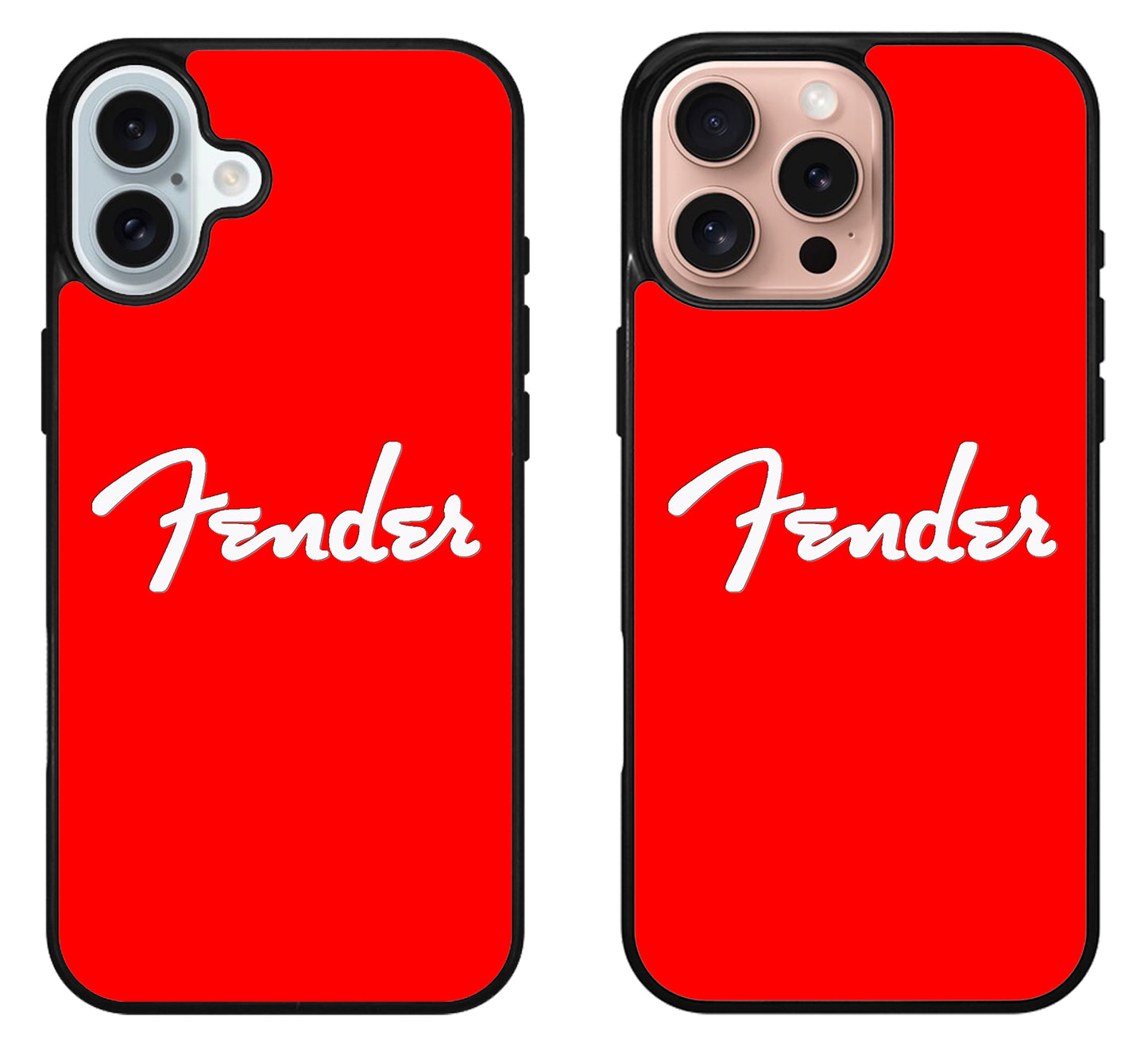 Fender Logo Red iPhone 16 | 16 Plus | 16 Pro | 16 Pro Max Case