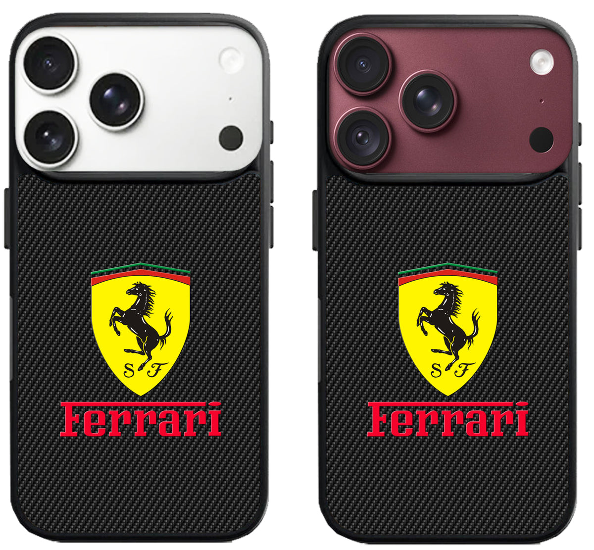 Ferrari Black Carbon iPhone 18 Pro | 18 Pro Max Case